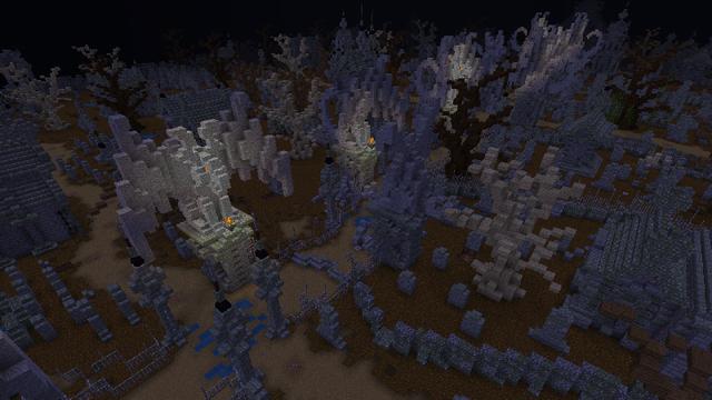 Screenshot of the Minecraft Bedrock Marketplace product Lost In The Dark created by Netherpixel.