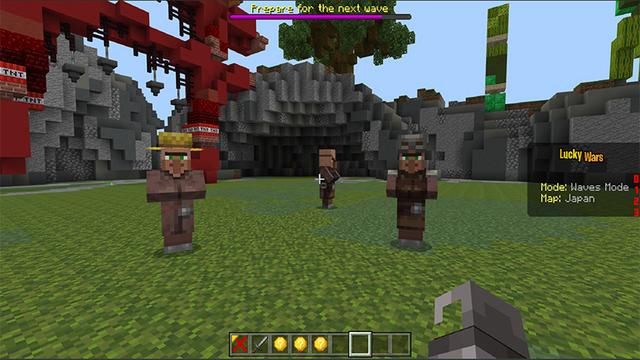 Screenshot of the Minecraft Bedrock Marketplace product LuckyWars created by Netherpixel.