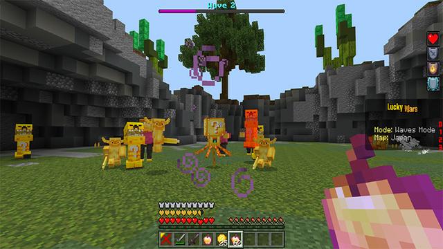 Screenshot of the Minecraft Bedrock Marketplace product LuckyWars created by Netherpixel.