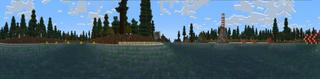 Panorama of the Minecraft Bedrock Marketplace product M1 Powerboat Racing created by Netherpixel.