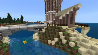 Screenshot of the Minecraft Bedrock Marketplace product M1 Powerboat Racing created by Netherpixel.