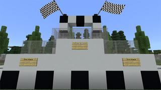 Screenshot of the Minecraft Bedrock Marketplace product M1 Powerboat Racing created by Netherpixel.