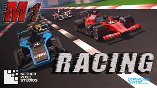 Thumbnail of the Minecraft Bedrock Marketplace product M1 Racing created by Netherpixel.