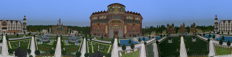 Panorama of the Minecraft Bedrock Marketplace product Miner Tycoon created by Netherpixel.