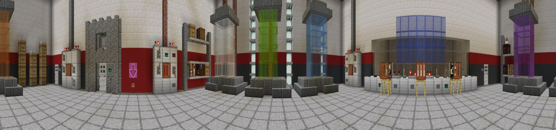 Panorama of the Minecraft Bedrock Marketplace product Modded Tools and Secret Armory created by Netherpixel.