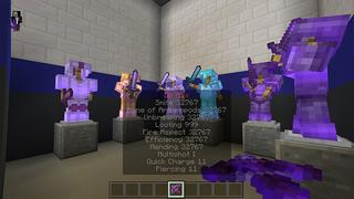 Screenshot of the Minecraft Bedrock Marketplace product Modded Tools and Secret Armory created by Netherpixel.