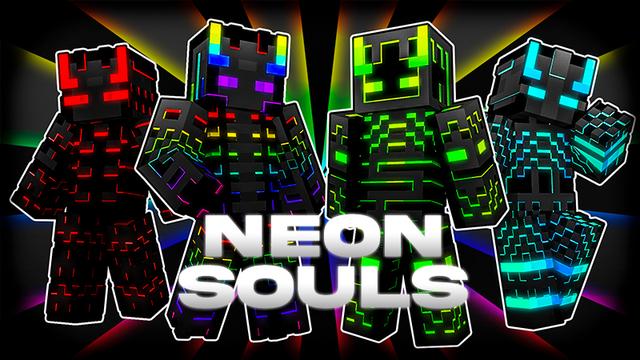 Thumbnail of the Minecraft Bedrock Marketplace product Neon Souls created by Netherpixel.