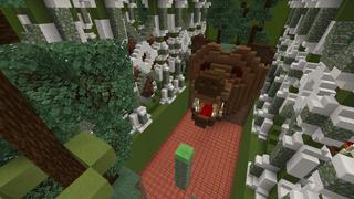 Screenshot of the Minecraft Bedrock Marketplace product Ninja Parkour created by Netherpixel.