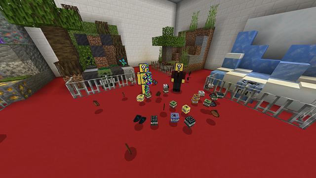 Screenshot of the Minecraft Bedrock Marketplace product One Block and TNT created by Netherpixel.