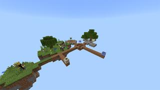 Screenshot of the Minecraft Bedrock Marketplace product One Block and TNT created by Netherpixel.