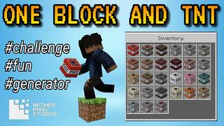 Thumbnail of the Minecraft Bedrock Marketplace product One Block and TNT created by Netherpixel.