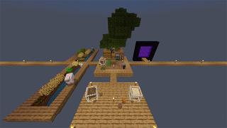 Screenshot of the Minecraft Bedrock Marketplace product One Block Challenge created by Netherpixel.