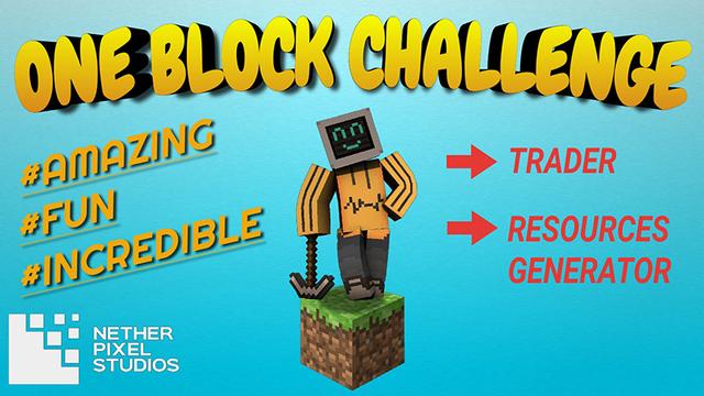 Thumbnail of the Minecraft Bedrock Marketplace product One Block Challenge created by Netherpixel.