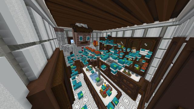 Screenshot of the Minecraft Bedrock Marketplace product Parkour Among Giants created by Netherpixel.