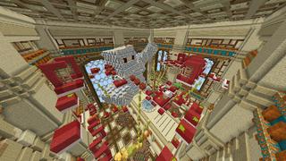 Screenshot of the Minecraft Bedrock Marketplace product Parkour Among Giants created by Netherpixel.