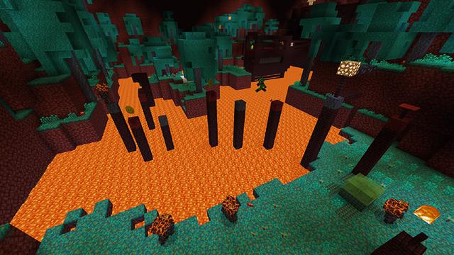Screenshot of the Minecraft Bedrock Marketplace product Parkour Party created by Netherpixel.
