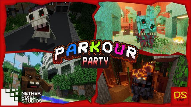 Thumbnail of the Minecraft Bedrock Marketplace product Parkour Party created by Netherpixel.