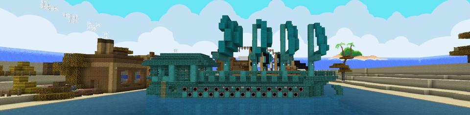 Panorama of the Minecraft Bedrock Marketplace product Pickcel Piracy created by Netherpixel.