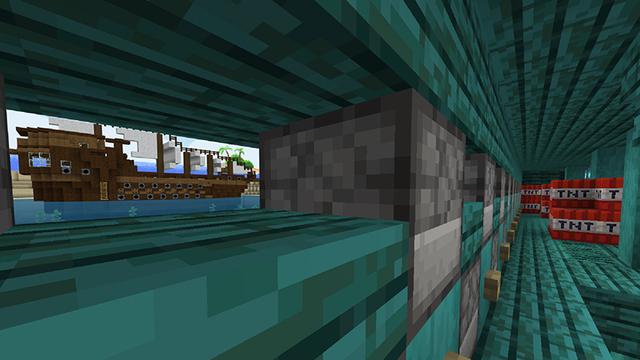 Screenshot of the Minecraft Bedrock Marketplace product Pickcel Piracy created by Netherpixel.