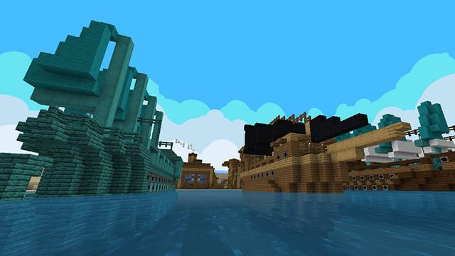 Screenshot of the Minecraft Bedrock Marketplace product Pickcel Piracy created by Netherpixel.