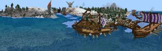 Panorama of the Minecraft Bedrock Marketplace product Pirates and Vikings created by Netherpixel.