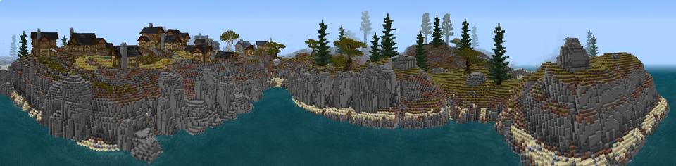 Panorama of the Minecraft Bedrock Marketplace product Pixel Harvest created by Netherpixel.