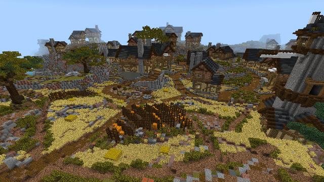 Screenshot of the Minecraft Bedrock Marketplace product Pixel Harvest created by Netherpixel.