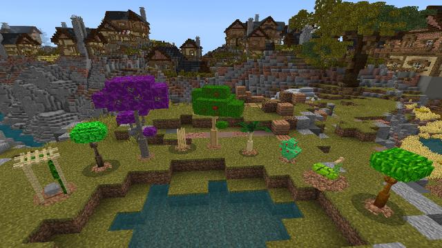 Screenshot of the Minecraft Bedrock Marketplace product Pixel Harvest created by Netherpixel.