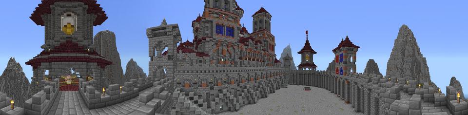 Panorama of the Minecraft Bedrock Marketplace product PVP Dropper created by Netherpixel.