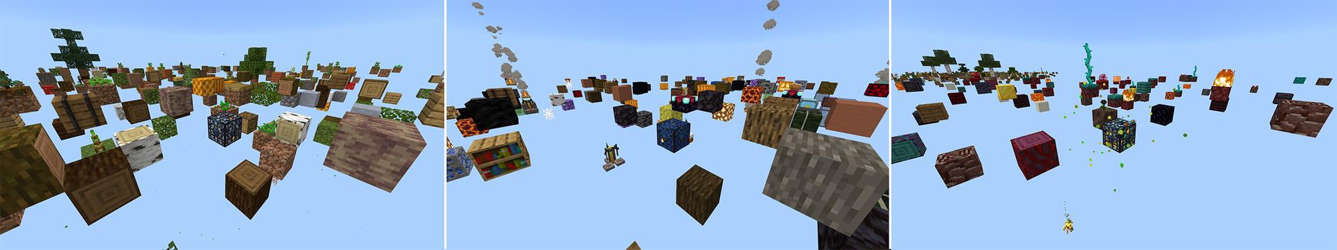 Panorama of the Minecraft Bedrock Marketplace product Spawn Block created by Netherpixel.