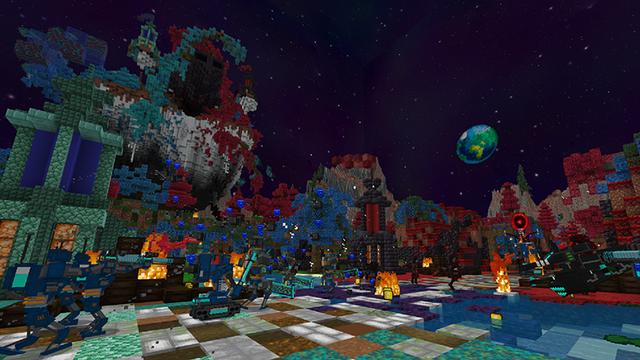 Screenshot of the Minecraft Bedrock Marketplace product Star League created by Netherpixel.