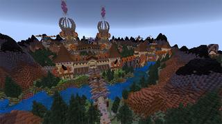 Screenshot of the Minecraft Bedrock Marketplace product Steam City created by Netherpixel.