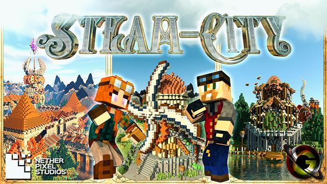 Thumbnail of the Minecraft Bedrock Marketplace product Steam City created by Netherpixel.