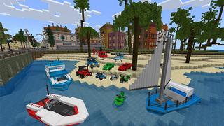Screenshot of the Minecraft Bedrock Marketplace product Sunset Bay: Racing created by Netherpixel.