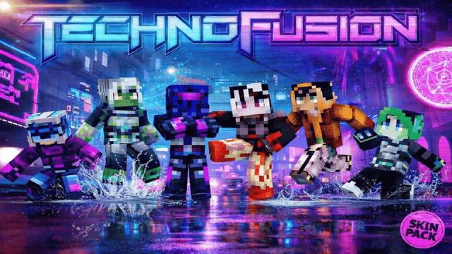 Thumbnail of the Minecraft Bedrock Marketplace product Techno Fushion created by Netherpixel.