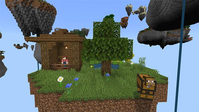 Screenshot of the Minecraft Bedrock Marketplace product The Best Skyblock Ever created by Netherpixel.