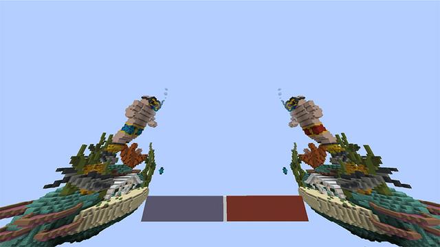 Screenshot of the Minecraft Bedrock Marketplace product The Bridge created by Netherpixel.