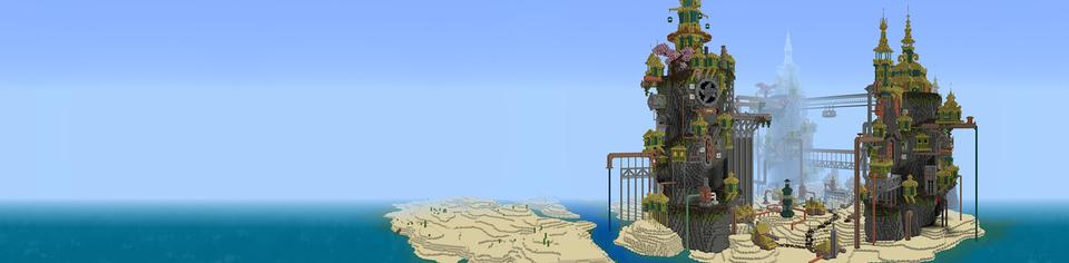 Panorama of the Minecraft Bedrock Marketplace product The City of Sifa created by Netherpixel.