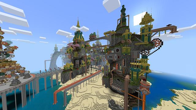 Screenshot of the Minecraft Bedrock Marketplace product The City of Sifa created by Netherpixel.