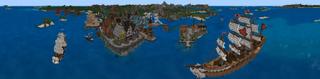Panorama of the Minecraft Bedrock Marketplace product The Curse of Captain Ender created by Netherpixel.