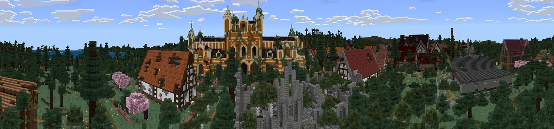 Panorama of the Minecraft Bedrock Marketplace product The Lostplace created by Netherpixel.