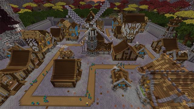 Screenshot of the Minecraft Bedrock Marketplace product Turret Defence Infinite created by Netherpixel.