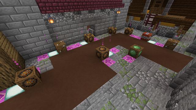 Screenshot of the Minecraft Bedrock Marketplace product Turret Defence Medieval created by Netherpixel.