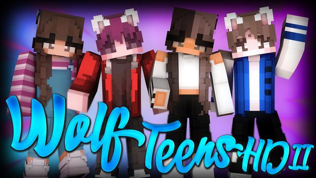 Thumbnail of the Minecraft Bedrock Marketplace product Wolf Teens HD II created by Netherpixel.