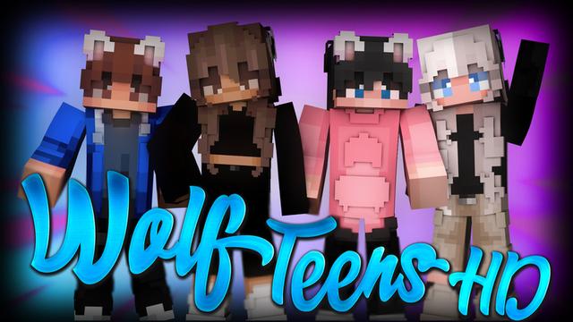 Thumbnail of the Minecraft Bedrock Marketplace product Wolf Teens HD created by Netherpixel.