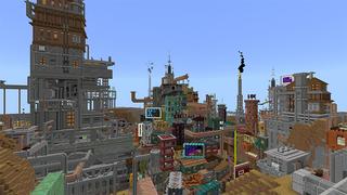 Screenshot of the Minecraft Bedrock Marketplace product Year 2097 created by Netherpixel.