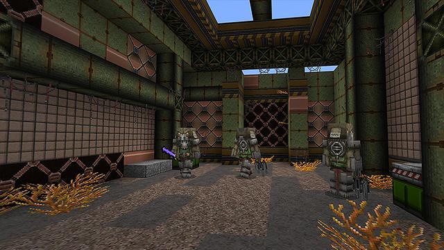 Screenshot of the Minecraft Bedrock Marketplace product Infinity Scifi Resource Pack created by Next Studio.