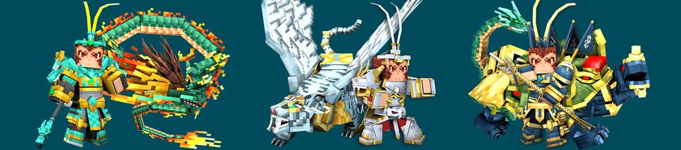 Panorama of the Minecraft Bedrock Marketplace product Monkey King & Mythic Beasts 2 created by Next Studio.