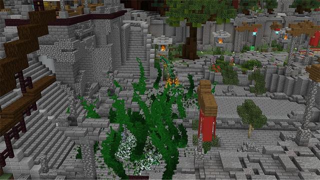 Screenshot of the Minecraft Bedrock Marketplace product Monkey King & Mythic Beasts 2 created by Next Studio.