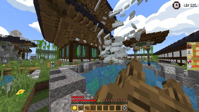 Screenshot of the Minecraft Bedrock Marketplace product Natural Disaster Minigame created by Next Studio.